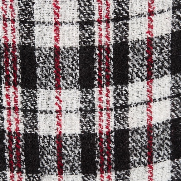 Free People Emerson Plaid Scarf NWT - Picture 3 of 4